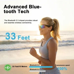 AI Smart Bluetooth Sports Glasses