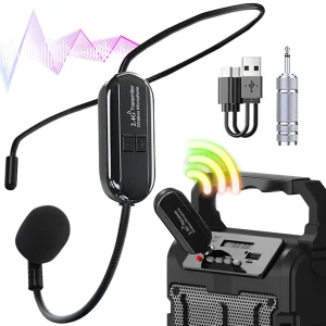 2.4G Wireless Headset Microphone System
