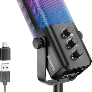 RGB USB Gaming Condenser Microphone