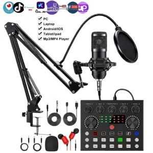 BM800 V8s Podcast Microphone Bundle