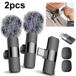 2-in-1 Wireless Lavalier Microphone